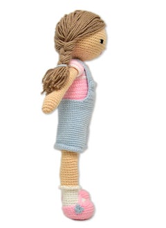 Happy Threads Handmade Crocheted Love & Care Emma Doll (17 inches) – Multicolour | Crochet Toys | Child Safe | for Babies 6 Months & Above | Dolls for Boys/Girls| For Birthday Gift | Decorative Items for Room  - Image 2