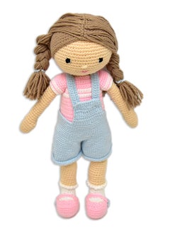 Happy Threads Handmade Crocheted Love & Care Emma Doll (17 inches) – Multicolour | Crochet Toys | Child Safe | for Babies 6 Months & Above | Dolls for Boys/Girls| For Birthday Gift | Decorative Items for Room  - Image 4