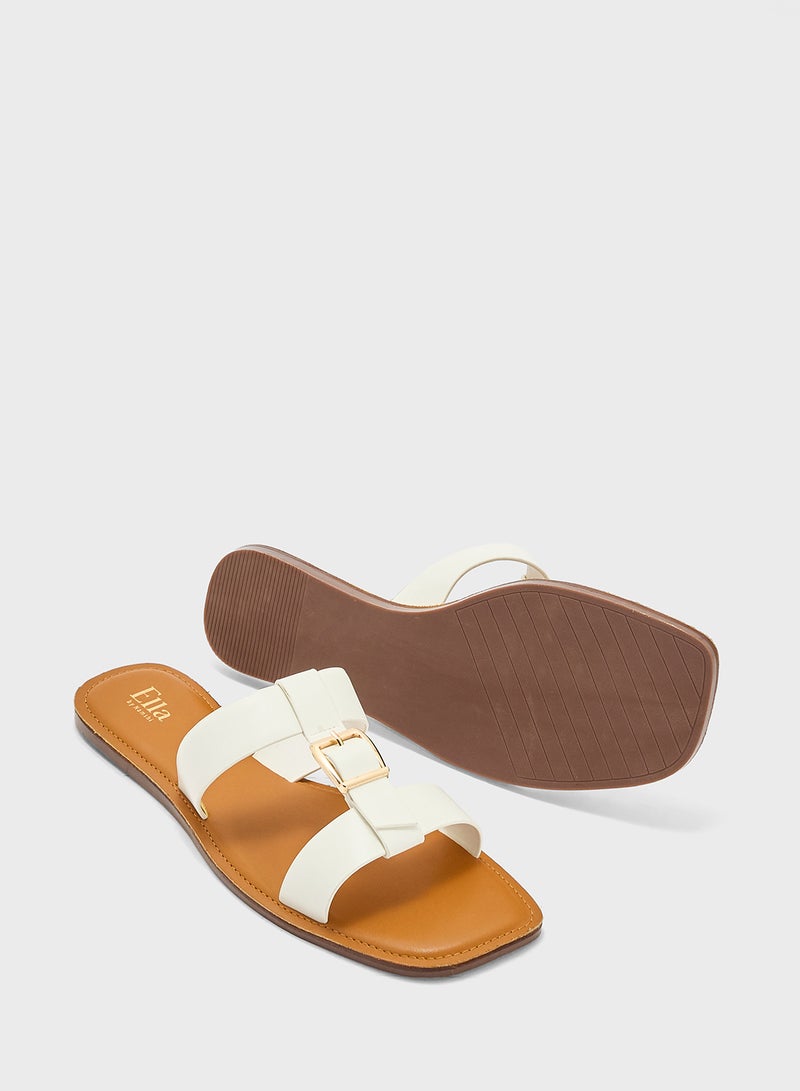 ELLA Flat Sandal With Buckle  - Image 3