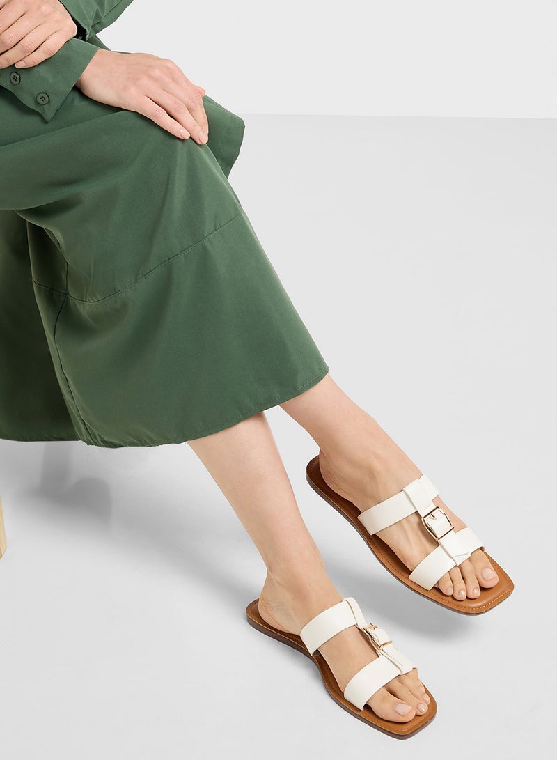 ELLA Flat Sandal With Buckle  - Image 5