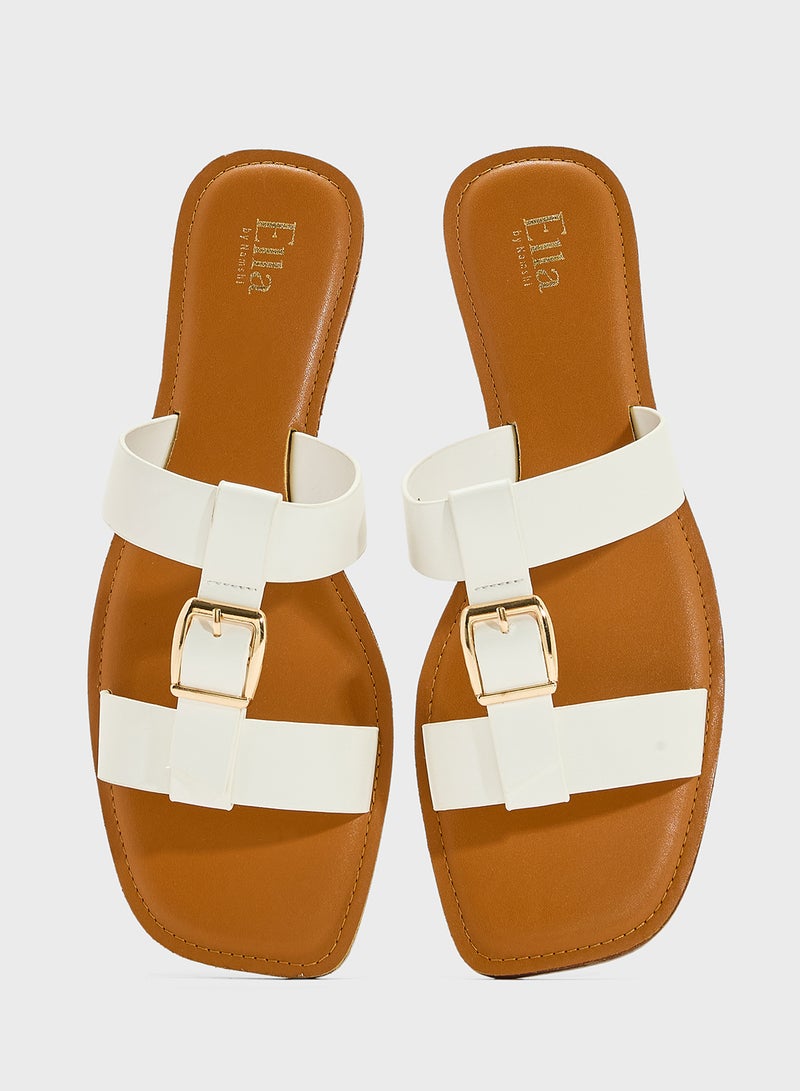 ELLA Flat Sandal With Buckle  - Image 4