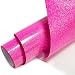 MerryMade Neon Pink Glitter Heat Transfer Vinyl 12 x 5 ft HTV for Shirts Glitter HTV for All Cutter Machine Easy to Cut Weed for Heat Vinyl Design - Image 2