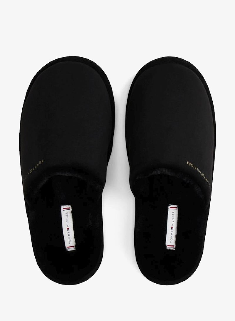 TOMMY HILFIGER Microsuede Logo Slippers - Image 4