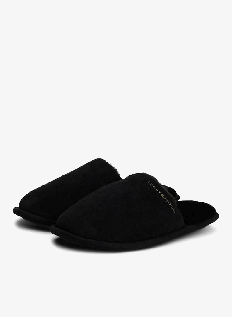 TOMMY HILFIGER Microsuede Logo Slippers - Image 2