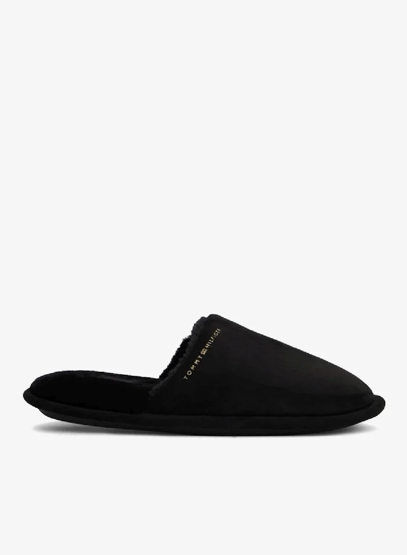 Microsuede Logo Slippers