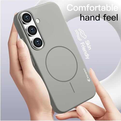 KARWAN®? Magnetic Wireless Ultra Slim-Fit Back Case Cover for Samsung Galaxy S25 FE |Hard PC Case Cover| Ultra-Thin & Light Weight with [Ultra Premium Feel] (6.7") (Grey) - Image 2