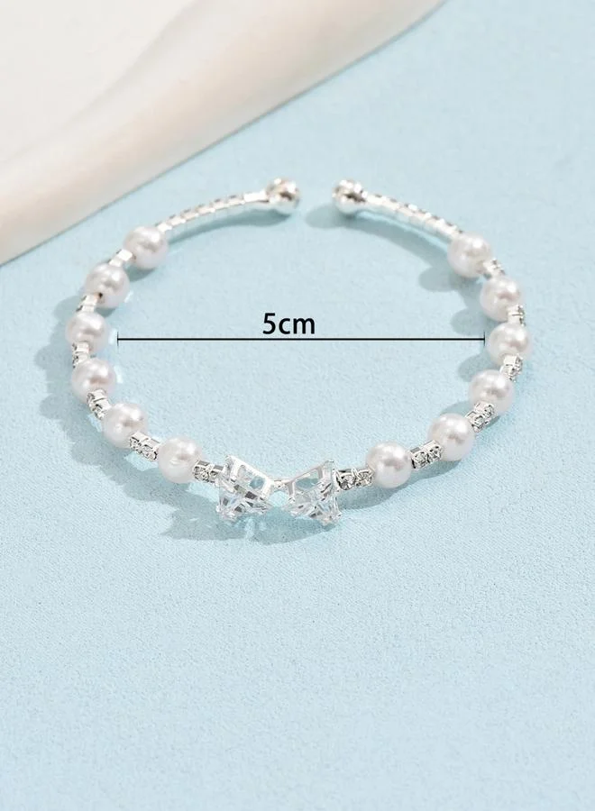 Take Two  Take Two Ribbon Decor Beaded Bracelet for Women | Best Price UAE