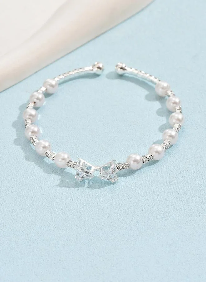 Take Two  Take Two Ribbon Decor Beaded Bracelet for Women | Best Price UAE