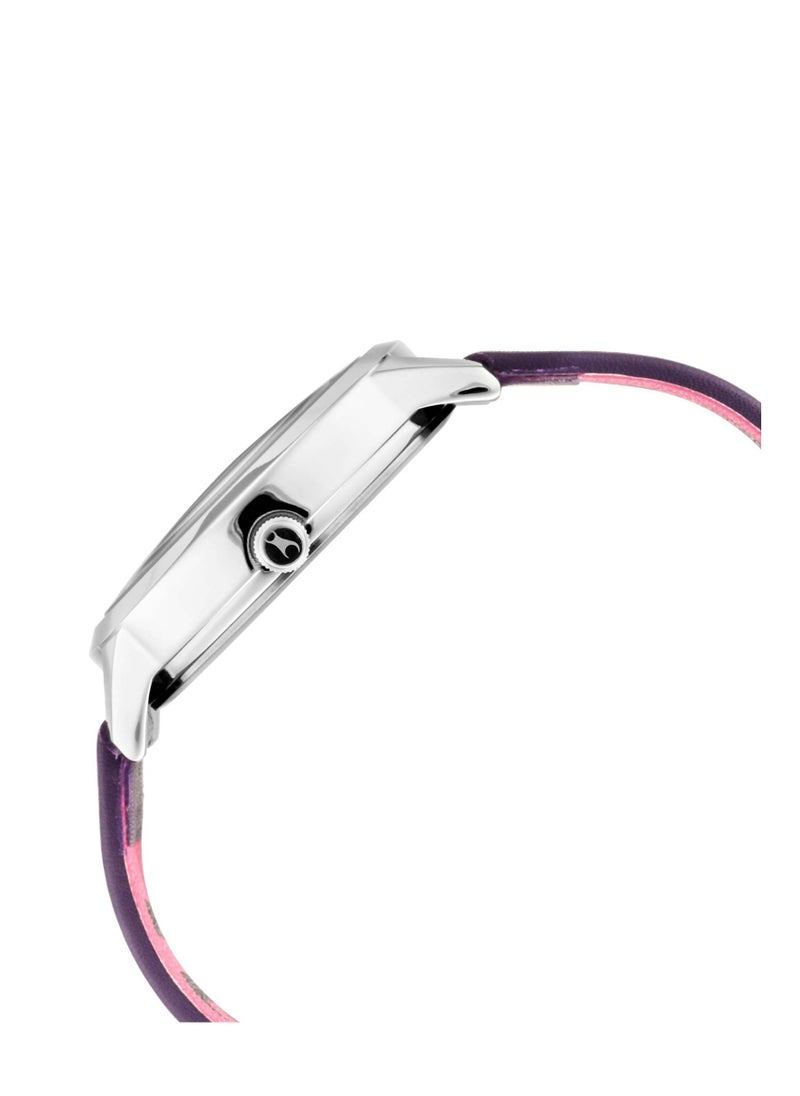 fastrack Fastrack Fit Outs Quartz Analog with Date Multicoloured Dial Leather Strap Watch for Girls  - Image 3