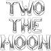 PartyForever Silver Two The Moon Party Decorations Foil Balloon Banner - Image 4