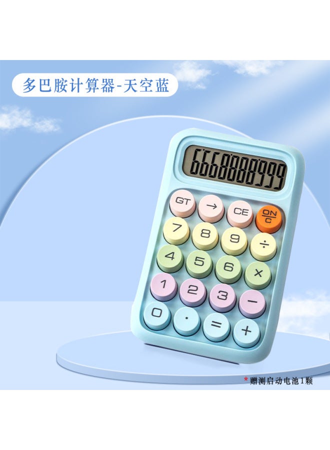 Dopamine Mechanical Calculator Wind Keyboard Student Dedicated Dopamine Computer Office Accounting Gradient Color