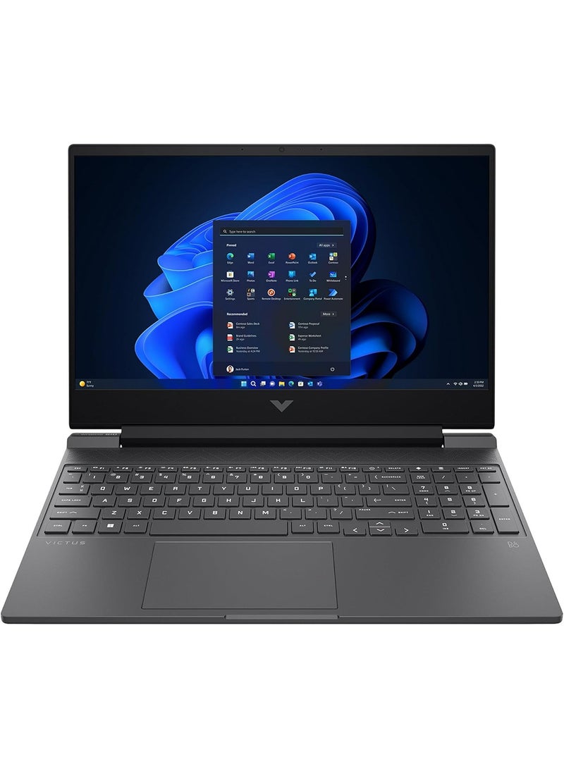 HP Victus 15-FA Gaming (Upgraded Version) Laptop With 15.6-Inch Display, Core i5-13420H Processor/8GB RAM/1TB SSD/6GB NVIDIA Geforce RTX 4050 Graphics Card/Windows 11 Pro English Mica Silver - Image 1
