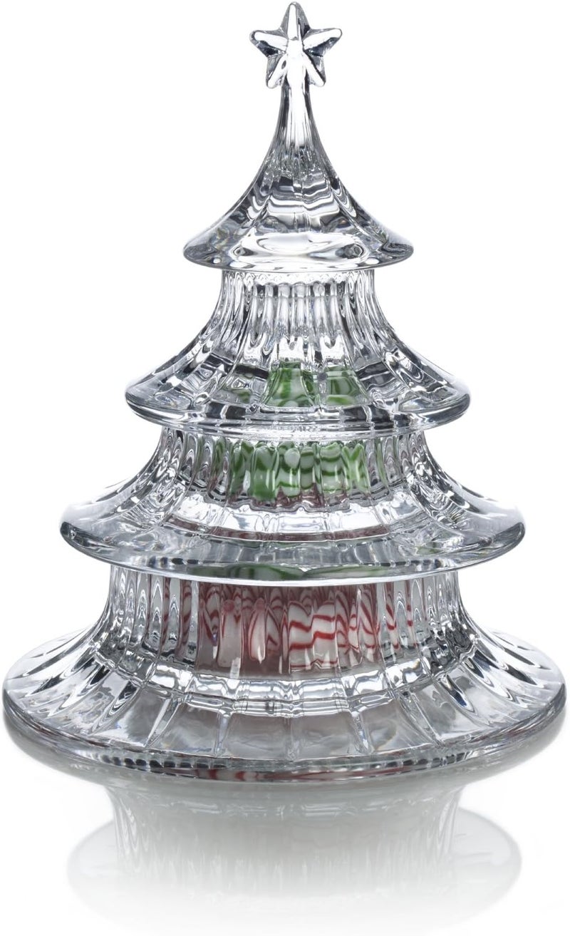 Mikasa Holiday Treats Stacking Tree Candy Dish Boxed 945 Clear - Image 2