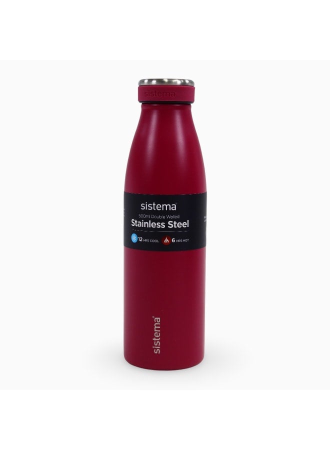 Sistema Stainless Steel Insulated Bottle – Fuchsia
