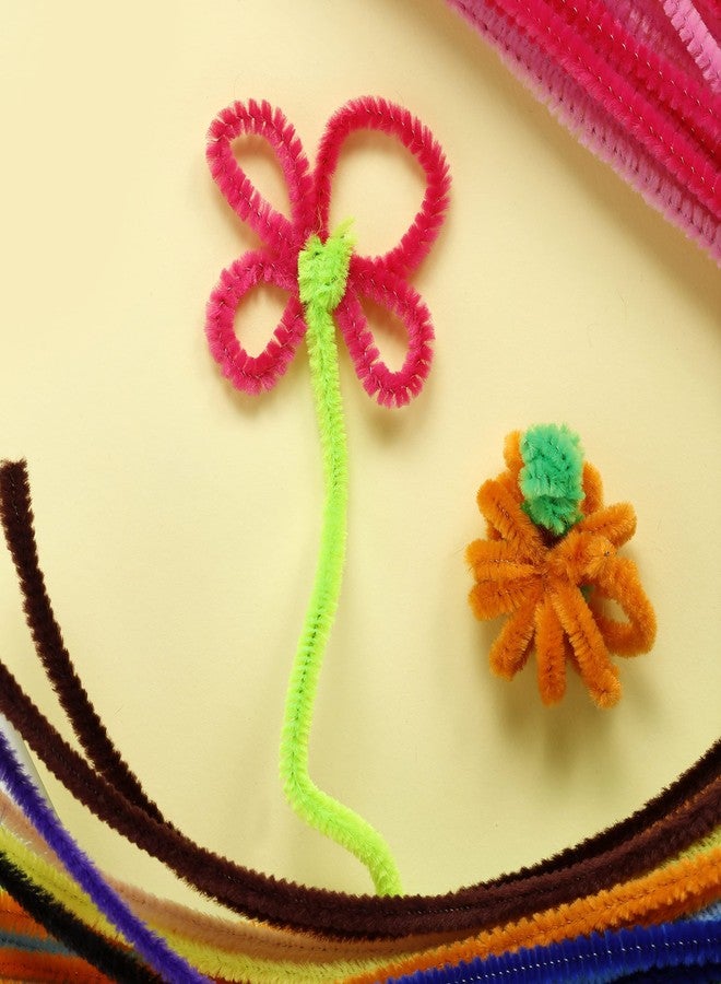 Incraftables 600pcs Pipe Cleaners Craft Supplies Set (20 Colors). Best Thick Fuzzy Chenille Stems Sticks with Googly Eyes. Colorful & Assorted Bulk Pipecleaners for DIY Arts & Crafts (12 inch Long) - Image 4