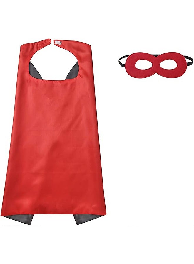 Happy D Kids Fancy Dress Superhero Cape with Mask for Boys and Girls - Image 1
