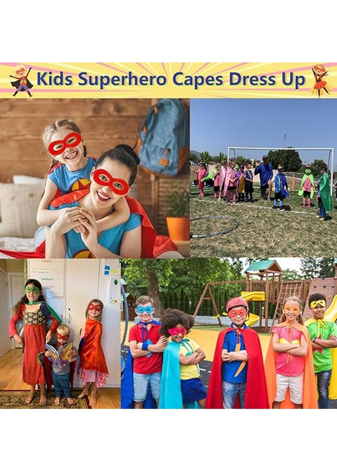 Happy D Kids Fancy Dress Superhero Cape with Mask for Boys and Girls - Image 4