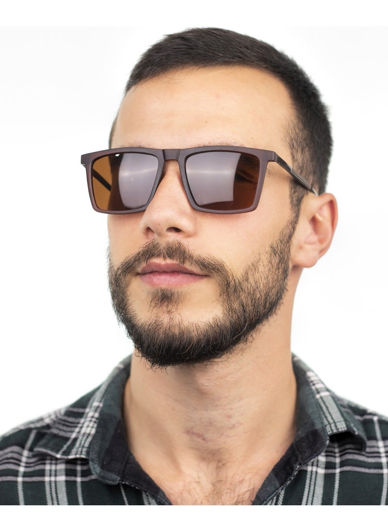 Focus On Mascul Brown Sunglasses  - Image 2