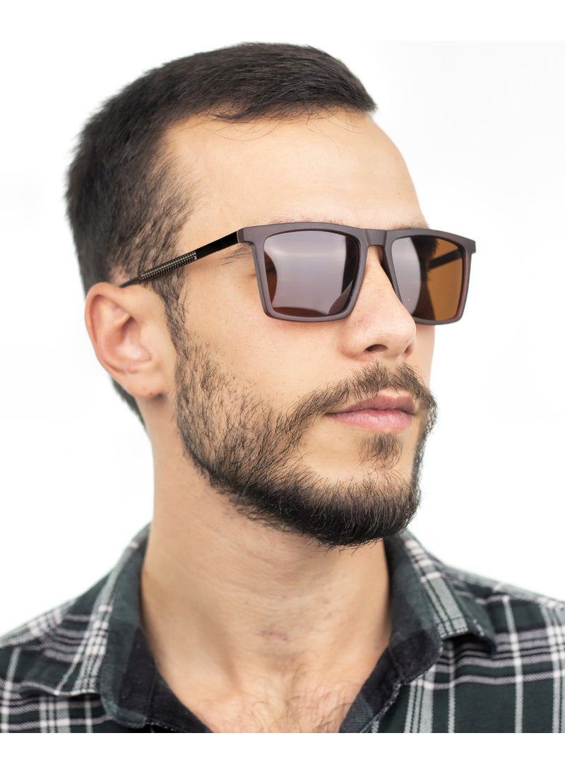 Focus On Mascul Brown Sunglasses  - Image 5