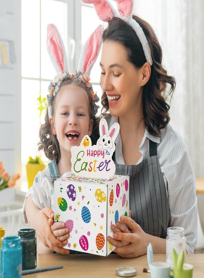 PERFQU Easter Money Pull Box for Cash Gift - Happy Easter Surprise Money Holder Gifts for Kids Adults, DIY Funny Spring Holiday Cash Boxes with 100 Pcs Transparent Bags for Women Men Girls Boys Friends - Image 2
