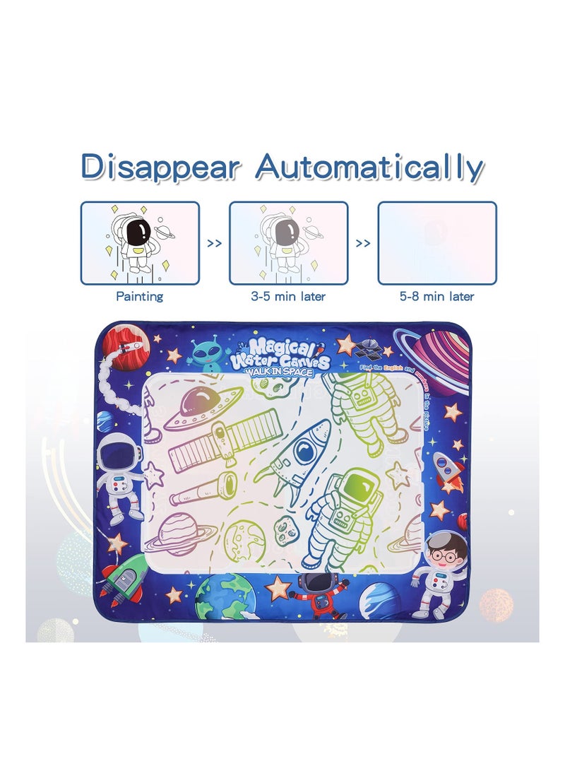 SOLARAE Aqua Magic Doodle Mat for Kids - 40" x 32" Large Water Drawing Pad, Non-Toxic Educational Toy for Toddlers Age 2-8, Perfect Gift for Creative Boys and Girls. - Image 3