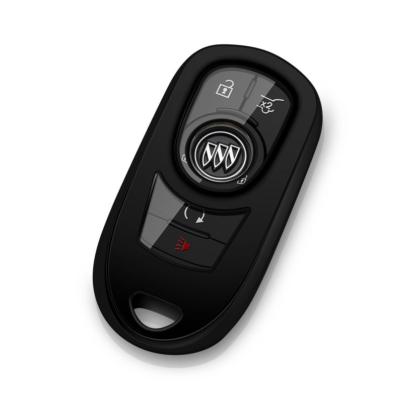 Tengare Buick Key Fob Cover Car Key Protector Case Key Chain Holder Accessories Black - Image 1