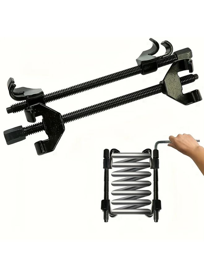 2pcs Durable Steel Coil Spring Compressor for Strut Clamp Tool Set Vehicle Suspension Repair - Image 2