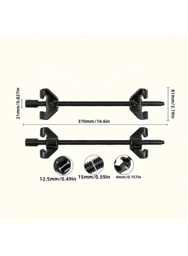2pcs Durable Steel Coil Spring Compressor for Strut Clamp Tool Set Vehicle Suspension Repair - Image 3