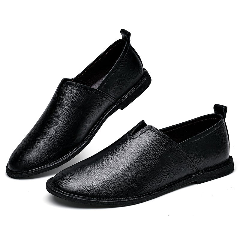 Spring New Soft-Soled Loafers Middle-Aged And Elderly Father Shoes Fashion Flat-Soled Male Monk Shoes A Generation Of Hair - Image 5
