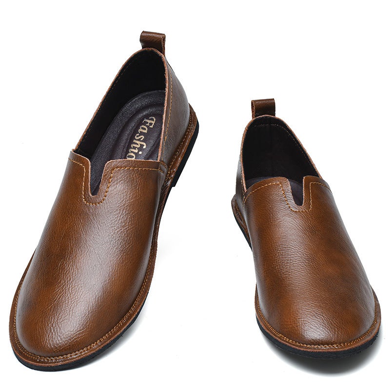 Spring New Soft-Soled Loafers Middle-Aged And Elderly Father Shoes Fashion Flat-Soled Male Monk Shoes A Generation Of Hair - Image 3
