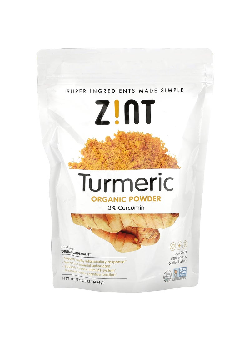 Turmeric Organic Powder, 16 oz (454 g)