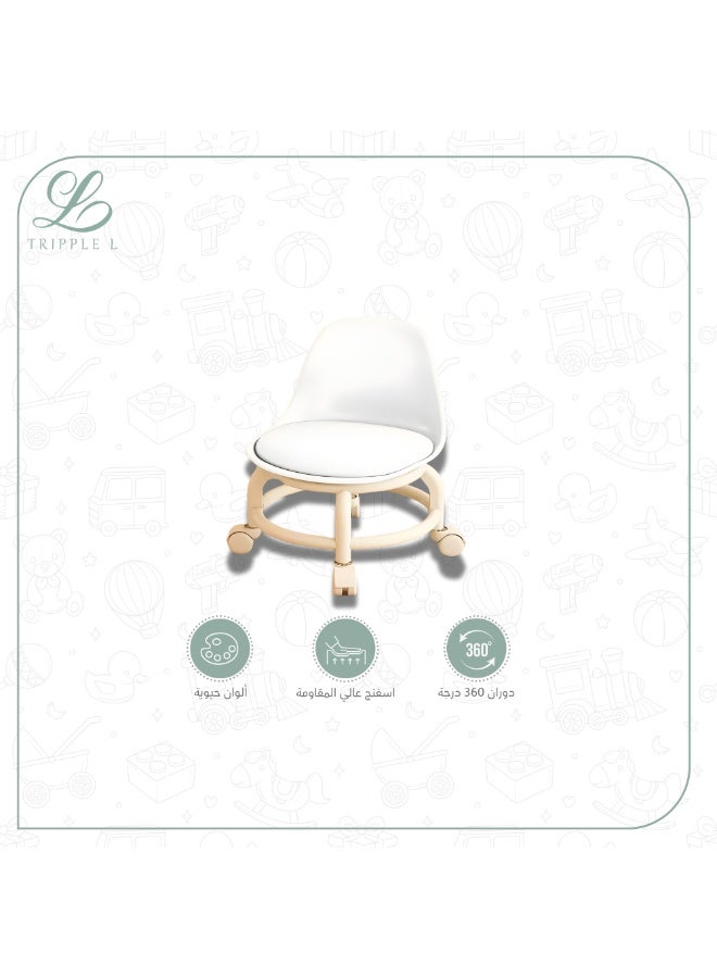 trippleL Kids Chair 360 round (White) - Image 2