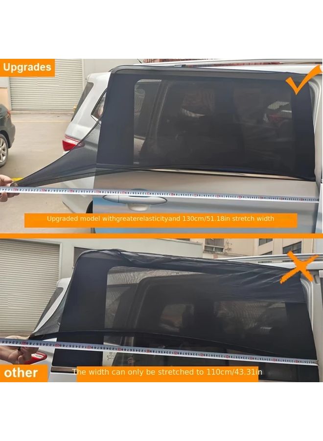 شبكة البعوض عالية المرونة للواجهة الأمامية مع واقي من الشمس قابل للتنفس وعازل للحرارة - Image 4