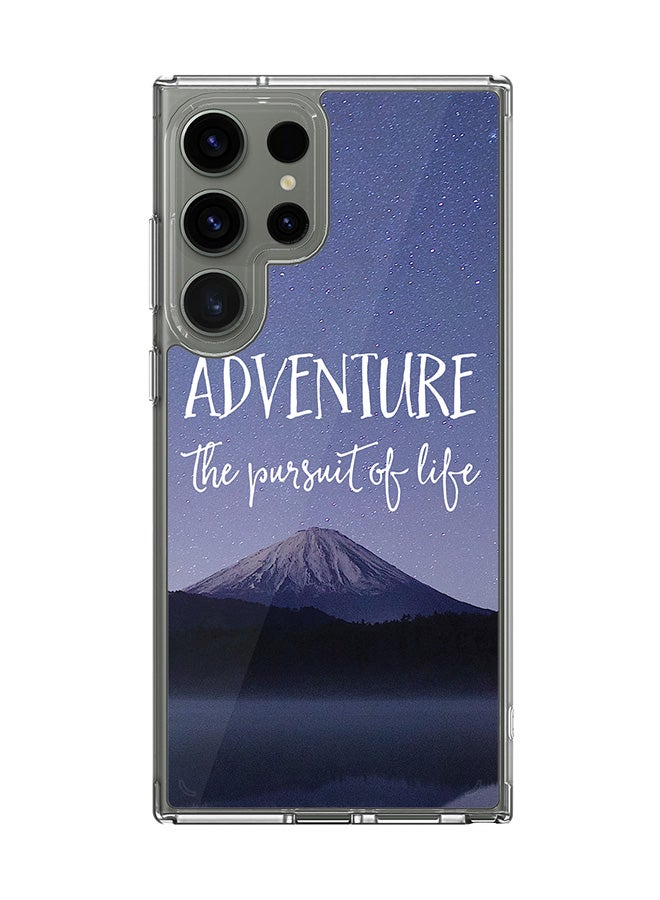 Stylizedd Classic Clear Case for Samsung Galaxy S25 Ultra , Hybrid Soft Case Flexible Edges Anti Drop TPU PC Gel Thin Transparent Cover - Adventure - Image 1