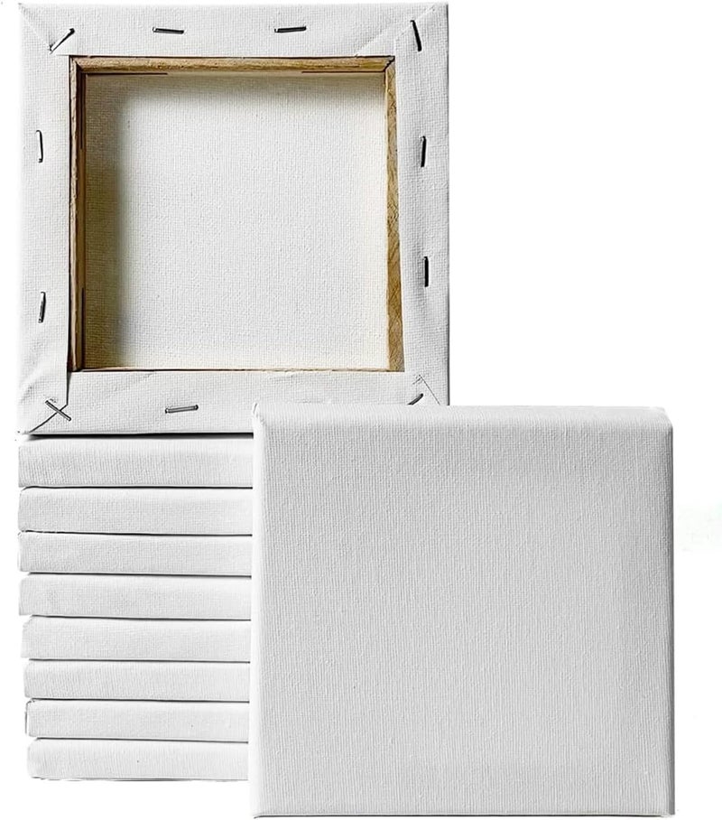 Al Raied ARS® 10 PCS White Cotton Artist Canvas Boards - Image 5