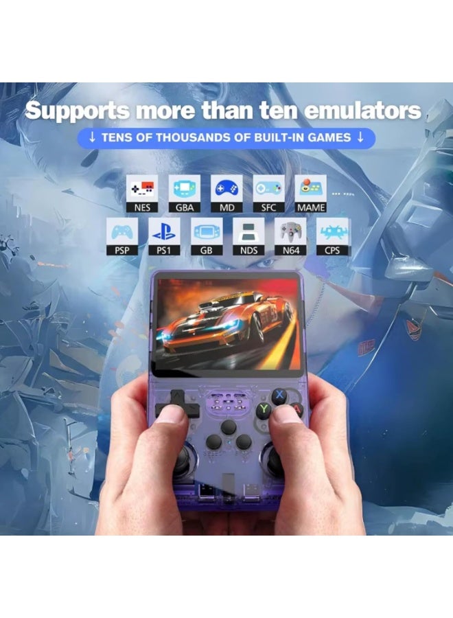 MUNTAQI R36S Retro Handheld Gaming Console – 3.5" 640x480 HD Screen Portable Game Pad, 28 Emulators, Quad-Core A7 1.5GHz Processor, TF Card 128GB, Built-in Classic Games, Fast Charging Handheld Video Game Player - Image 5