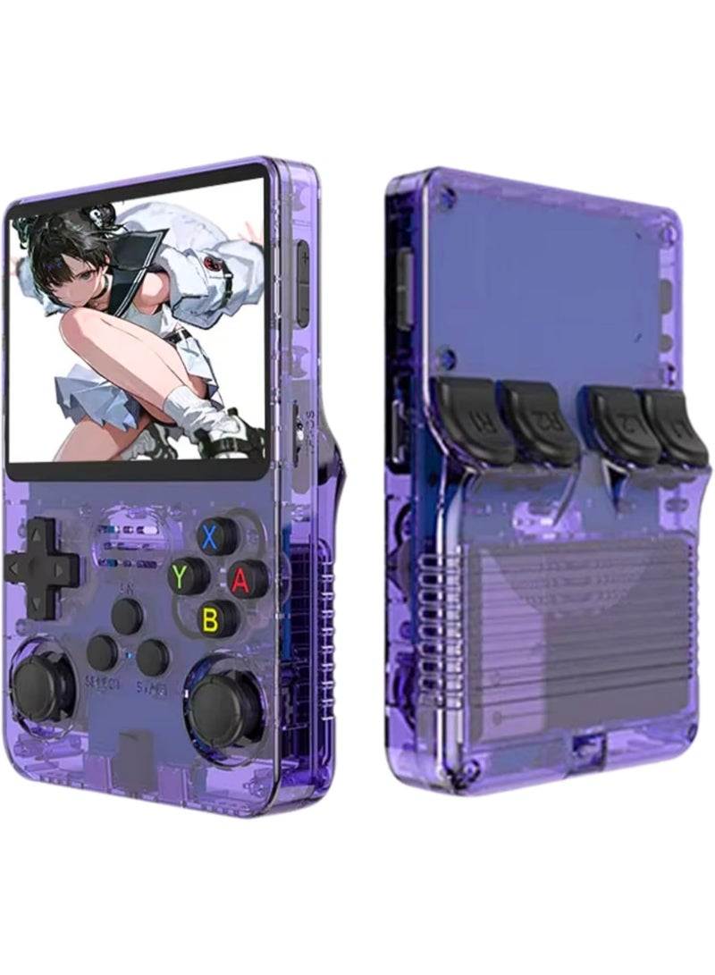 MUNTAQI R36S Retro Handheld Gaming Console – 3.5" 640x480 HD Screen Portable Game Pad, 28 Emulators, Quad-Core A7 1.5GHz Processor, TF Card 128GB, Built-in Classic Games, Fast Charging Handheld Video Game Player - Image 1