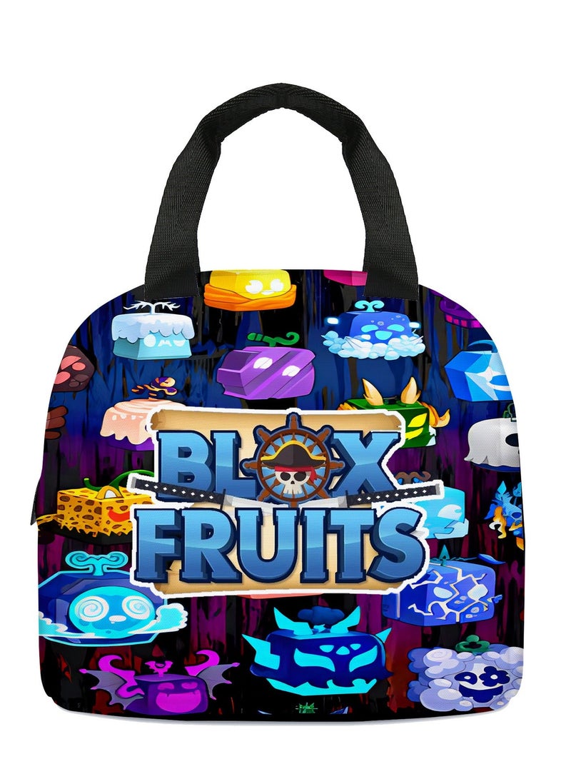 Blox Fruits Cartoon Lunch Bag Meal Bag