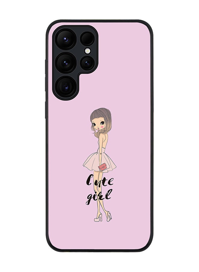 Stylizedd For Samsung Galaxy S25 Ultra 5G Case,Slim fit Camera Protection, Shockproof Thin Phone cover  - Coy Cute Girl - Image 1