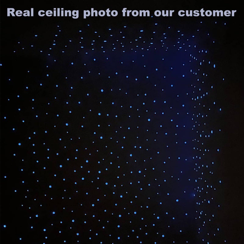 Bairay Glow in The Dark Stars Decals Decor for Ceiling 633 Pcs Realistic 3D Stickers Starry Sky Shining Decoration Perfect for Kids Bedroom Bedding Room Gifts(Blue) - Image 2