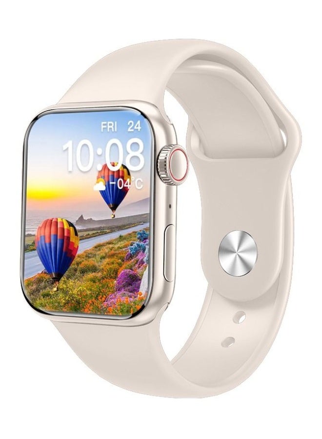 AROAQ GSK 9 Pro Max Smartwatch 2.2″ AMOLED HD Display, ChatGPT, NFC, BP Monitor, SpO2, Heart Rate, Fitness Tracker, Waterproof – Beige - Image 1