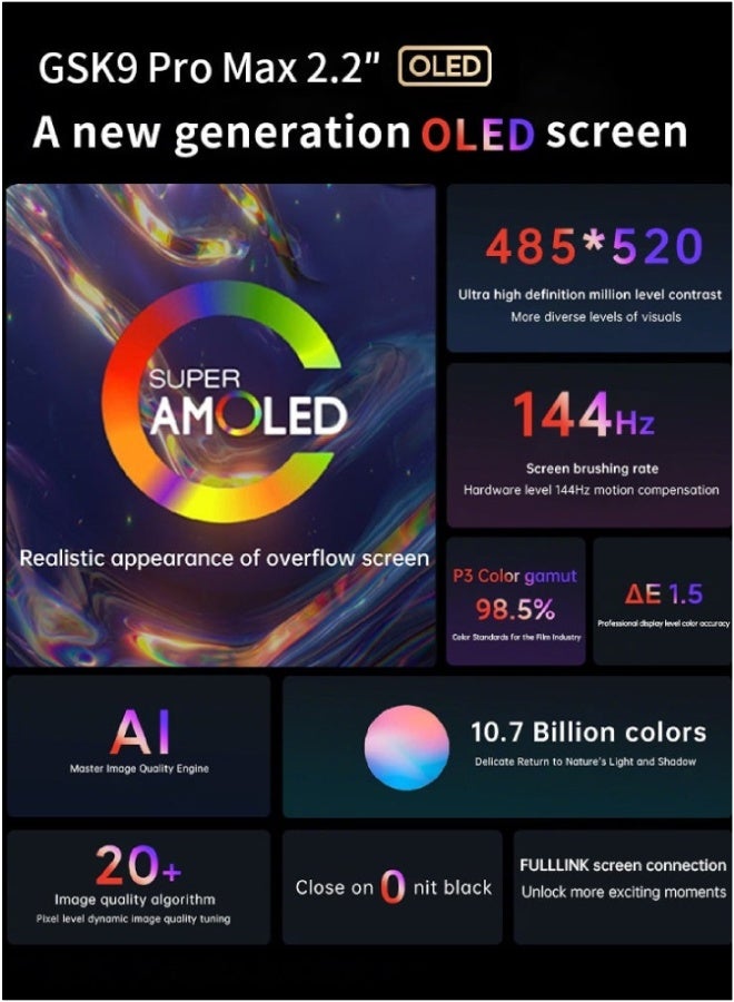 AROAQ GSK 9 Pro Max Smartwatch 2.2″ AMOLED HD Display, ChatGPT, NFC, BP Monitor, SpO2, Heart Rate, Fitness Tracker, Waterproof – Beige - Image 3