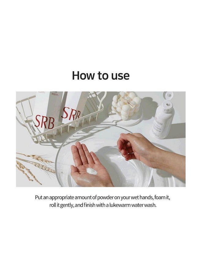 إس آر بي غسول مسحوق إنزيم نخالة الأرز المستقر من إس آر بي - غسول مقشر للوجه مع إنزيمات للبشرة الحساسة والمصابة بحب الشباب - مسحوق تنظيف الأرز المرطب بالكولاجين (2.46 أونصة) - Image 5