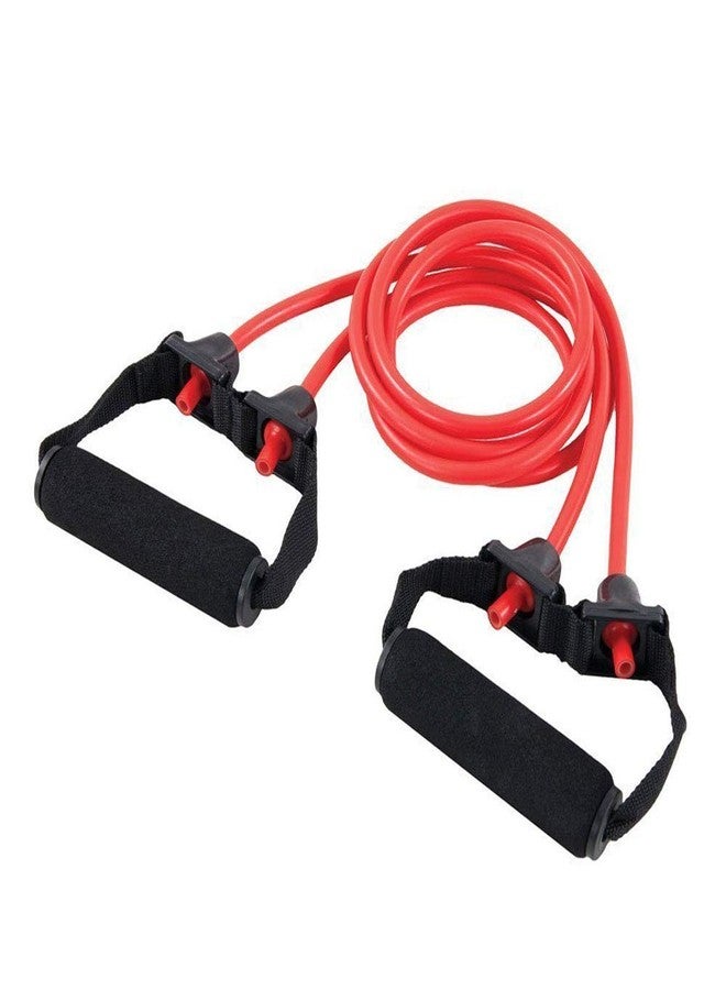 GJSHOP Double Resistance Bands Toning Tube Exerciser with D Handle Fitness Rope Rubber Bands for Fitness Equipment Expander Exercise Tube Training (Multicolor) - Image 2