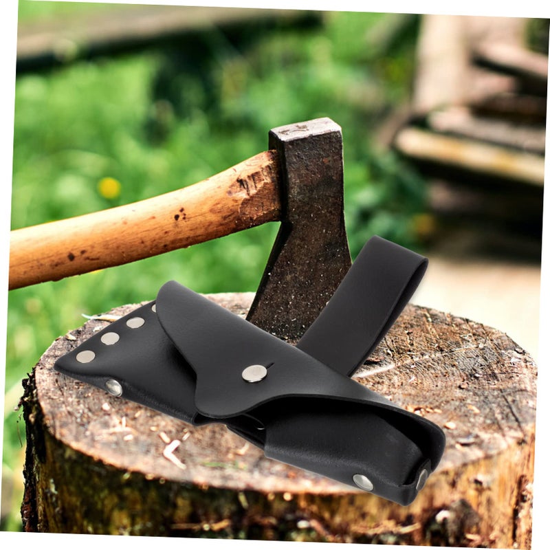 Leather Protective Sleeve For Hatchet Portable Axe Cover Anti Slip Grip Outdoor Tool Case - Image 5