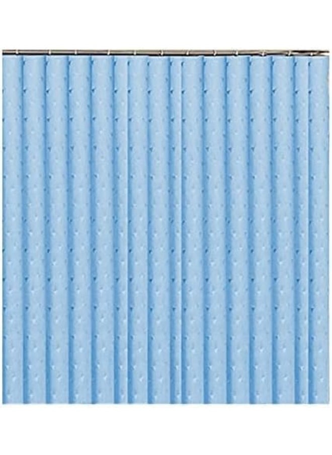 Generic Shower Curtain 180x180cm, Polyester, Waterproof, Plaid (Blue)  - Image 1