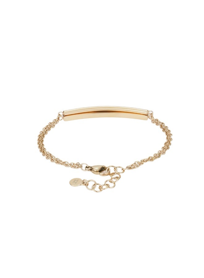 زنك سوار نسائي من زينك باللون الذهبي من الستانلس ستيل | ZFBR012G - Image 3