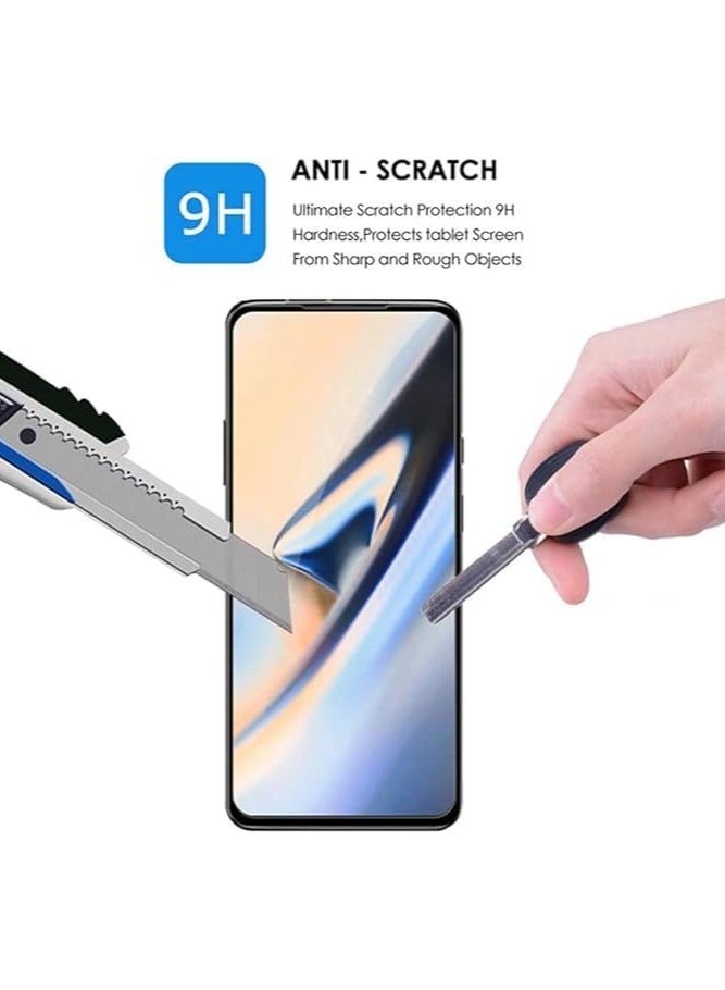 M7molge Full Coverage Glass Screen Protector for Oppo A96 - Black Frame - Image 4