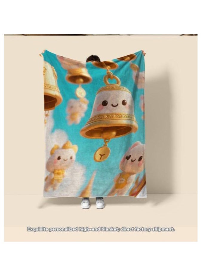 general Children's or student cartoon flannel thin blanket (warm and comfortable, suitable for sleep, games) 100cm*150cm - 823 - Image 4