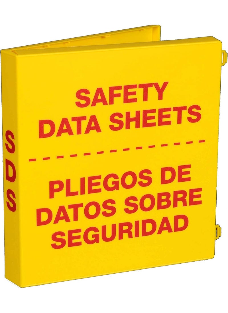 UniKeep UniKeep SDS Bilingual Binder  15 Ring Capacity3 Poly Rings Fully Enclosed Case  - Image 1